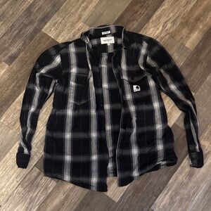 Carhartt Woman’s Black and White Plaid Shirt